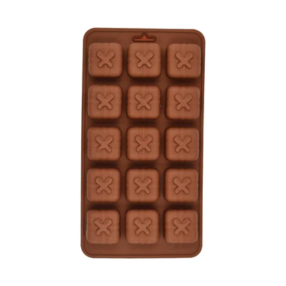 4632 15 Cavity Square Shape design Silicone Mold Baking Tray