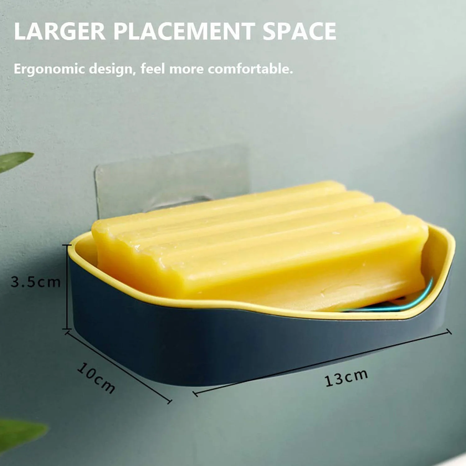 4715 Multipurpose Sticker Wall Mounted Plastic Soap Holder & Dispenser