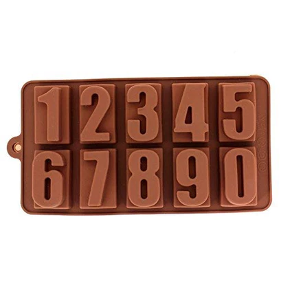 4735 Silicone Number Shape Chocolate Mould for Birthday Cake Decoration (1Pc Only)
