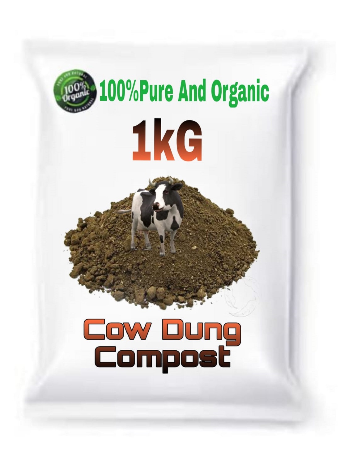 1KG Cow Dung Compost for your garden plants 