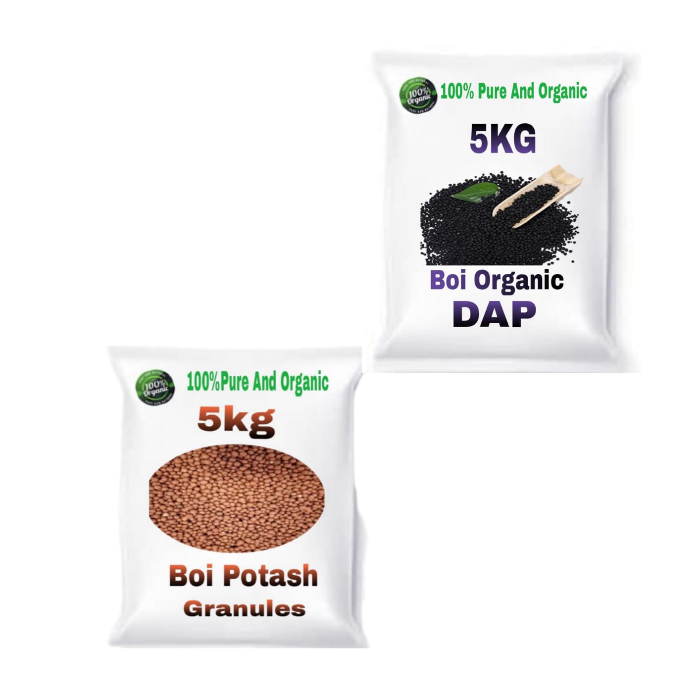 5Kg Bio Potash Granuels & 5Kg Bio Organic Dap