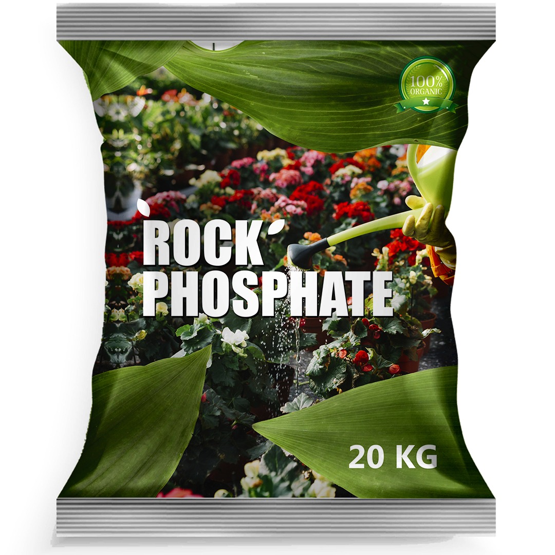 6057 SDFINDIA Organic Rock Phosphate Essential Fertilizer all  Purpose Powder for Fruting & Flowering  Plants ( ( 20 kg )(SDFindiaRP20K)(6057_rock phas_20kg)