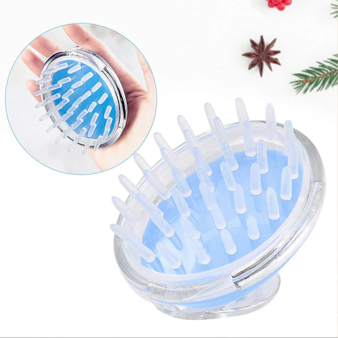 6058 Silicone Head Massager used in all kinds of places like household and official places for unisexul use over head massage and all.