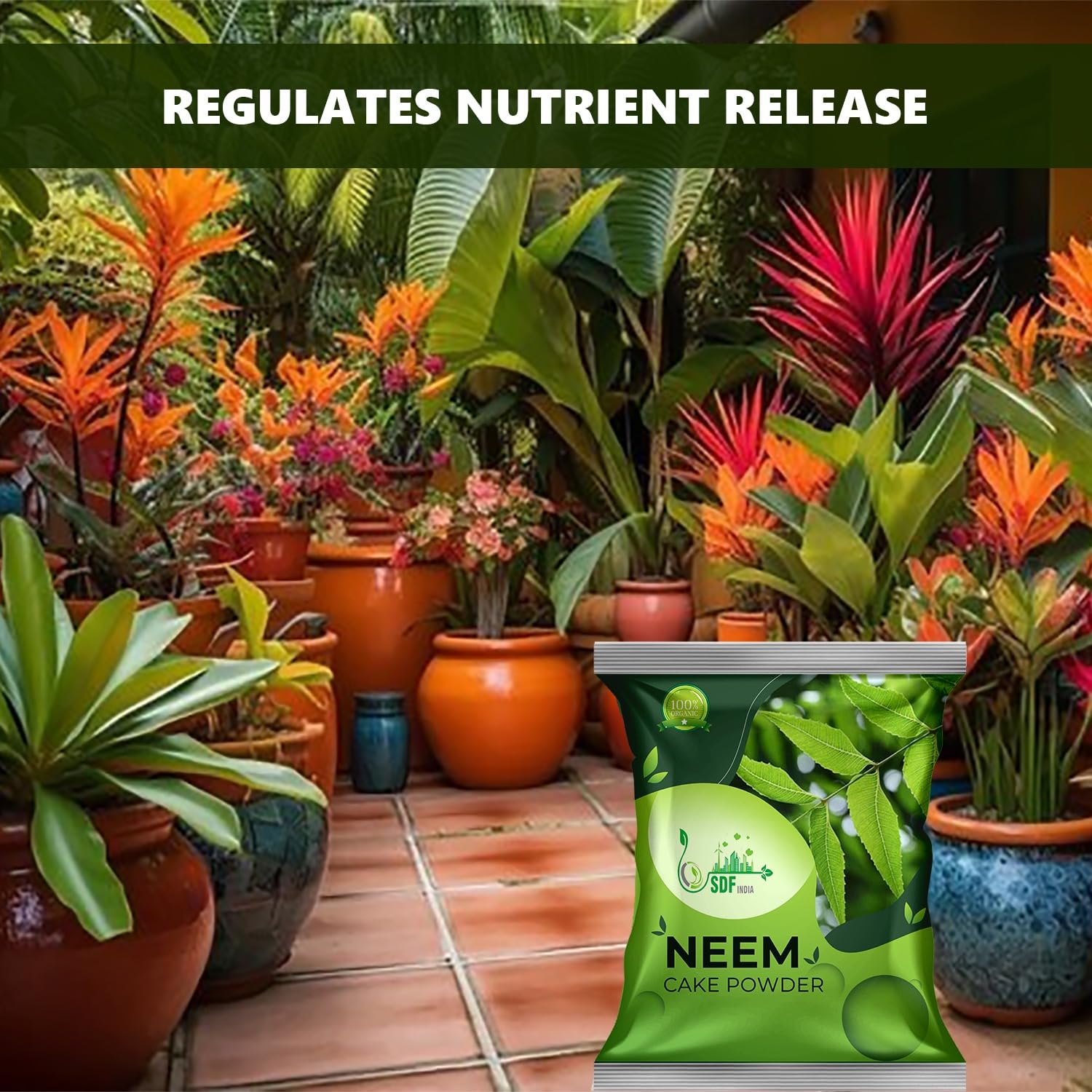 SDF INDIA Neem Cake Powder For Plants (5Kg)