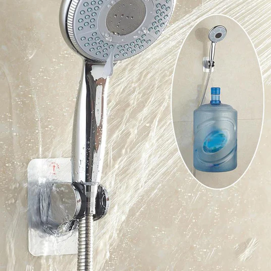 6255 Shower Head Holder, Adhesive Handheld Shower Holder, with adhesive sticker to hold.