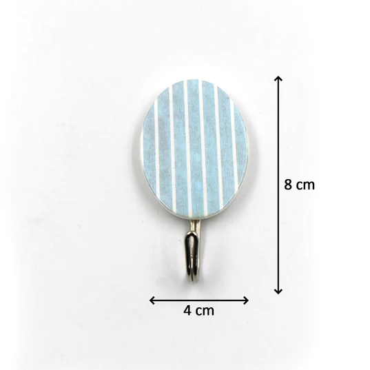 6306 2 Pc Adhesive Hook used in all kinds of household and official places specially, for hanging various cloths, stuffs and items etc.