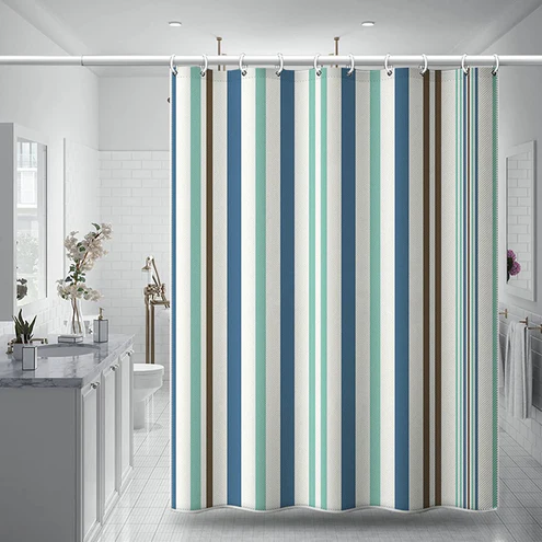 6718 BRIGHT VERTICAL STRIPES IN THE SHOWER CURTAIN (180X180CM)?