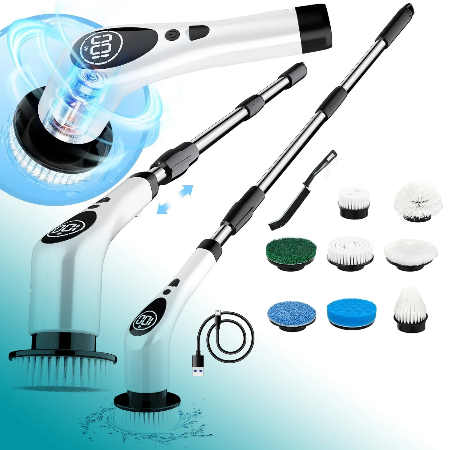 9-in-1 Electric Spin Scrubber 