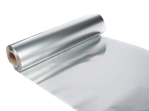 Aluminium/Silver Foil for Food Packing, Cooking, Baking - 25 M Net Guaranteed Super Saver, 10 Microns in Thickness for Keeping Food Warm.