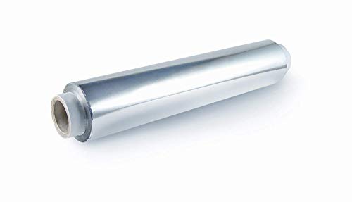 Aluminium/Silver Foil for Food Packing, Cooking, Baking - 25 M Net Guaranteed Super Saver, 10 Microns in Thickness for Keeping Food Warm.