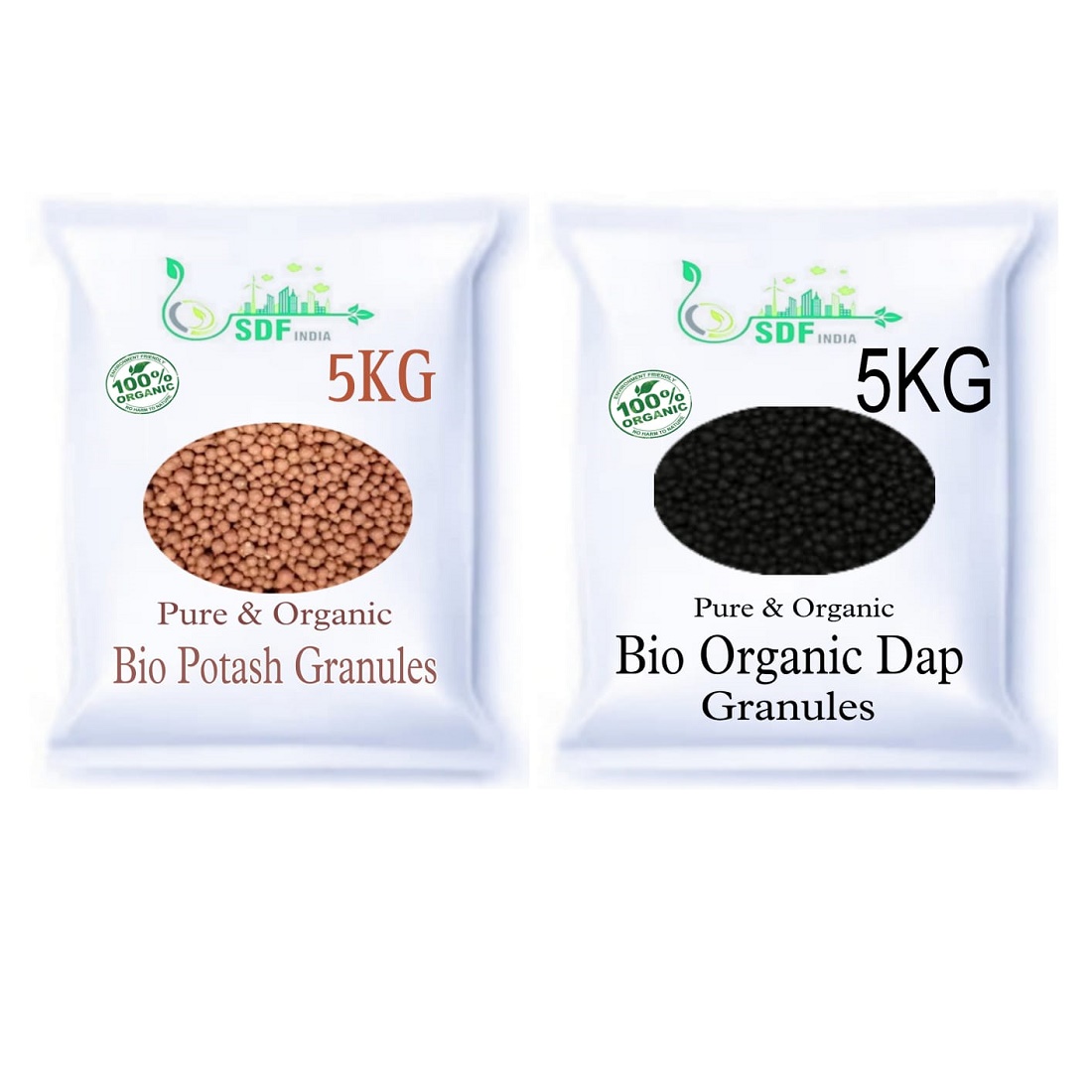 Combo Pack of 2 ( 5 KG Bio Organic Potash Granuels  / 5 KG Bio Organic DAP)