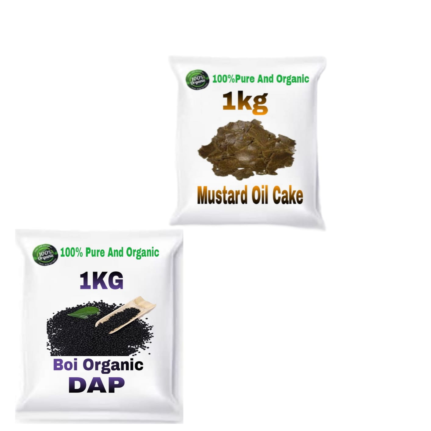 Combo Pack Of 2 (DAP 1Kg & Mustard Oil Cake 1Kg)