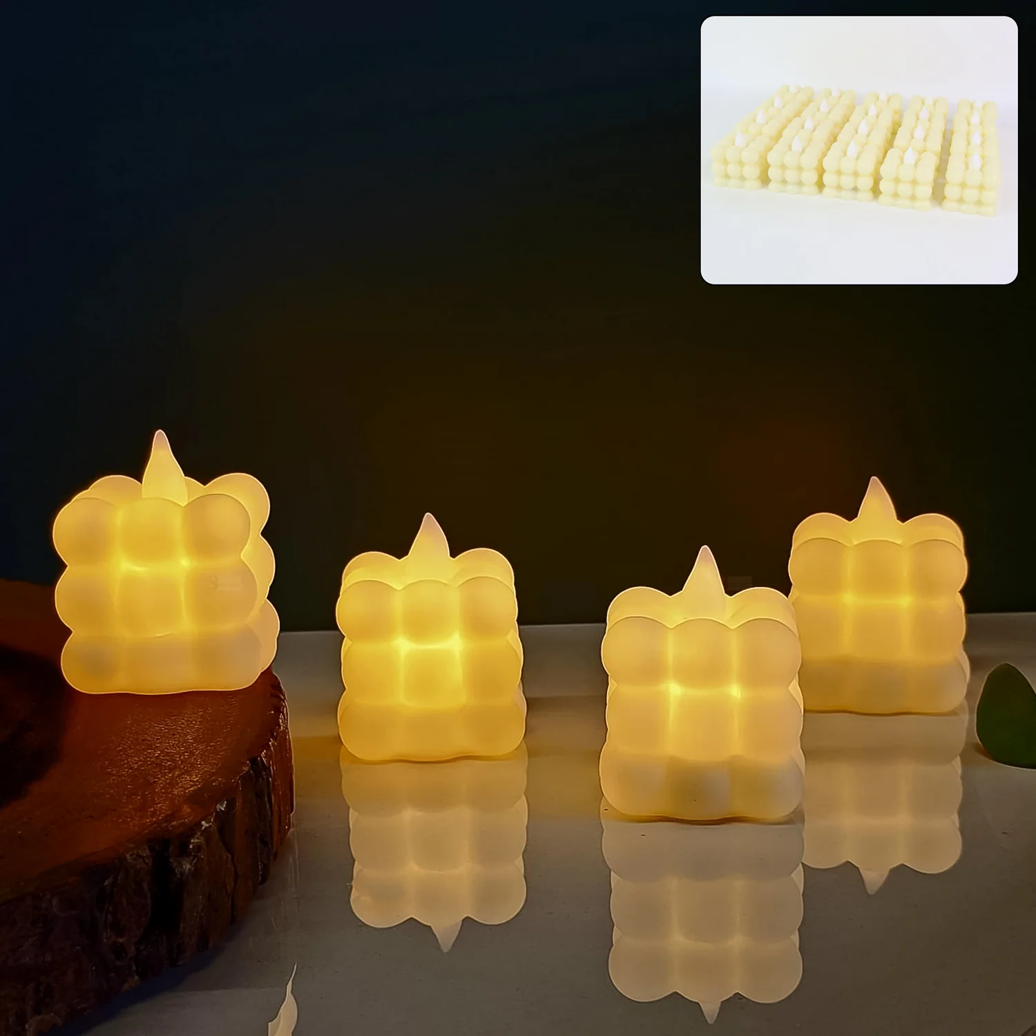 Decorative LED Bubble Candles