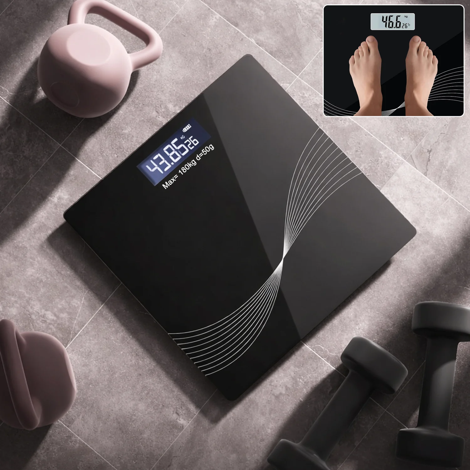 Electronic Digital Personal Weight Scale (1 Pc)