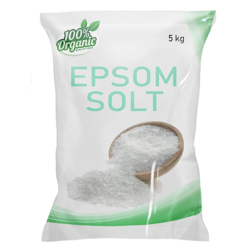 Epsom Salt For Pain Relief Epsom Salt For Foot Epsom Salt For Bath Epsom Salts For Feet Pain For Muscle Relief, Relieves Aches & Pain Epsom Bath Salt Crystal and Bath (5Kg)
