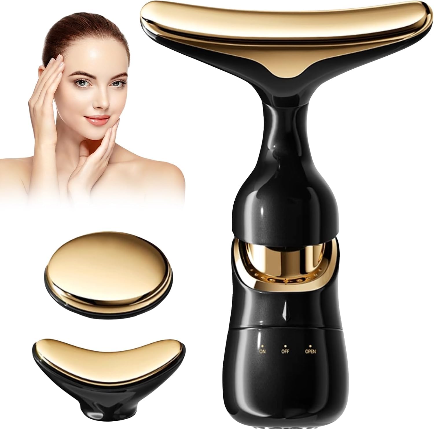 Facial Massager for Face and Neck, 3-in-1 Face Massager for Women