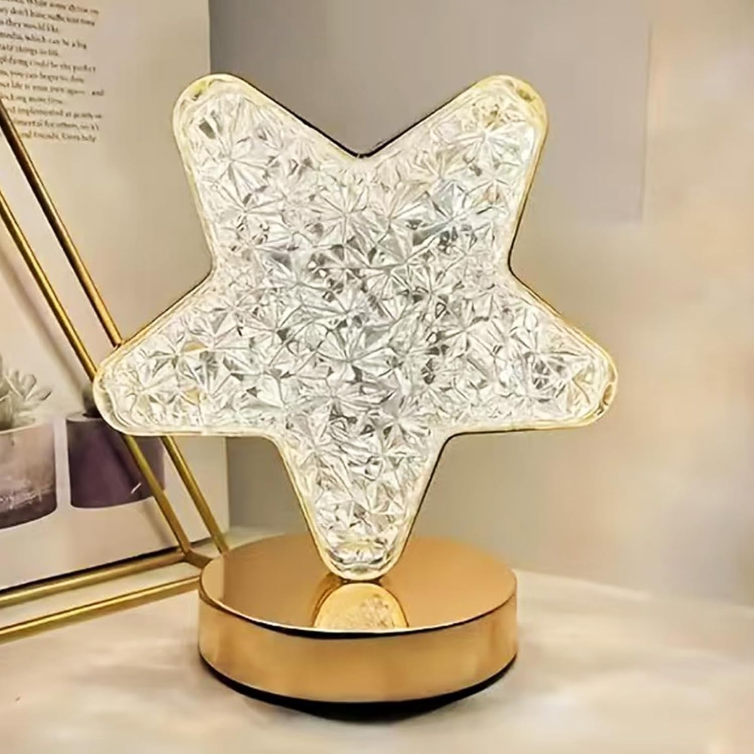 Luxury Crystal Star LED Lamp 