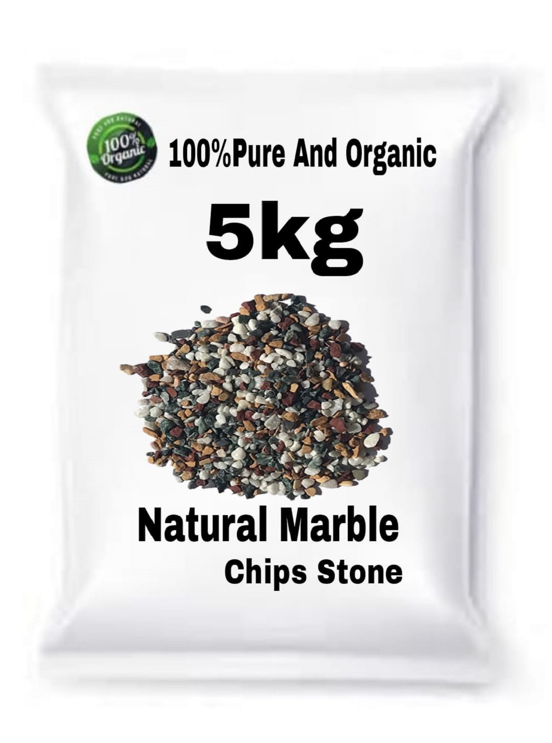 Natural Marble Chips Stone for Home Gardening,Indoor,Outdoor,Aquirium Decor (5Kg)