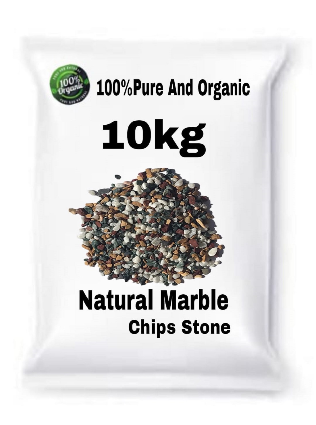 Natural Marble Chips Stone for Home Gardening,Indoor,Outdoor,Aquirium Decor (10Kg)