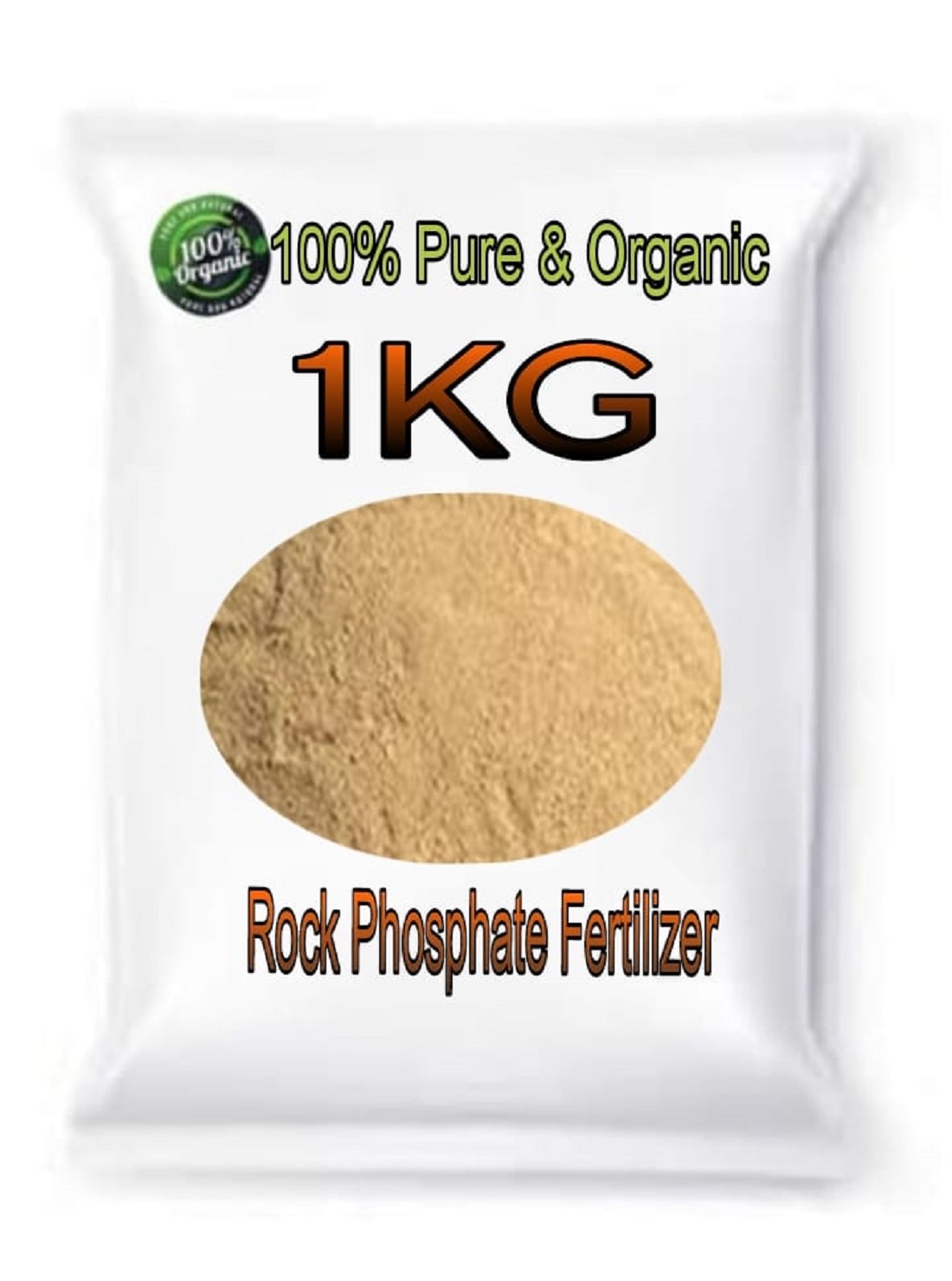 6053 Organic Rock Phosphate Essential Fertilizer All Purpose Powder for Fruiting and Flowering Plants 1KG