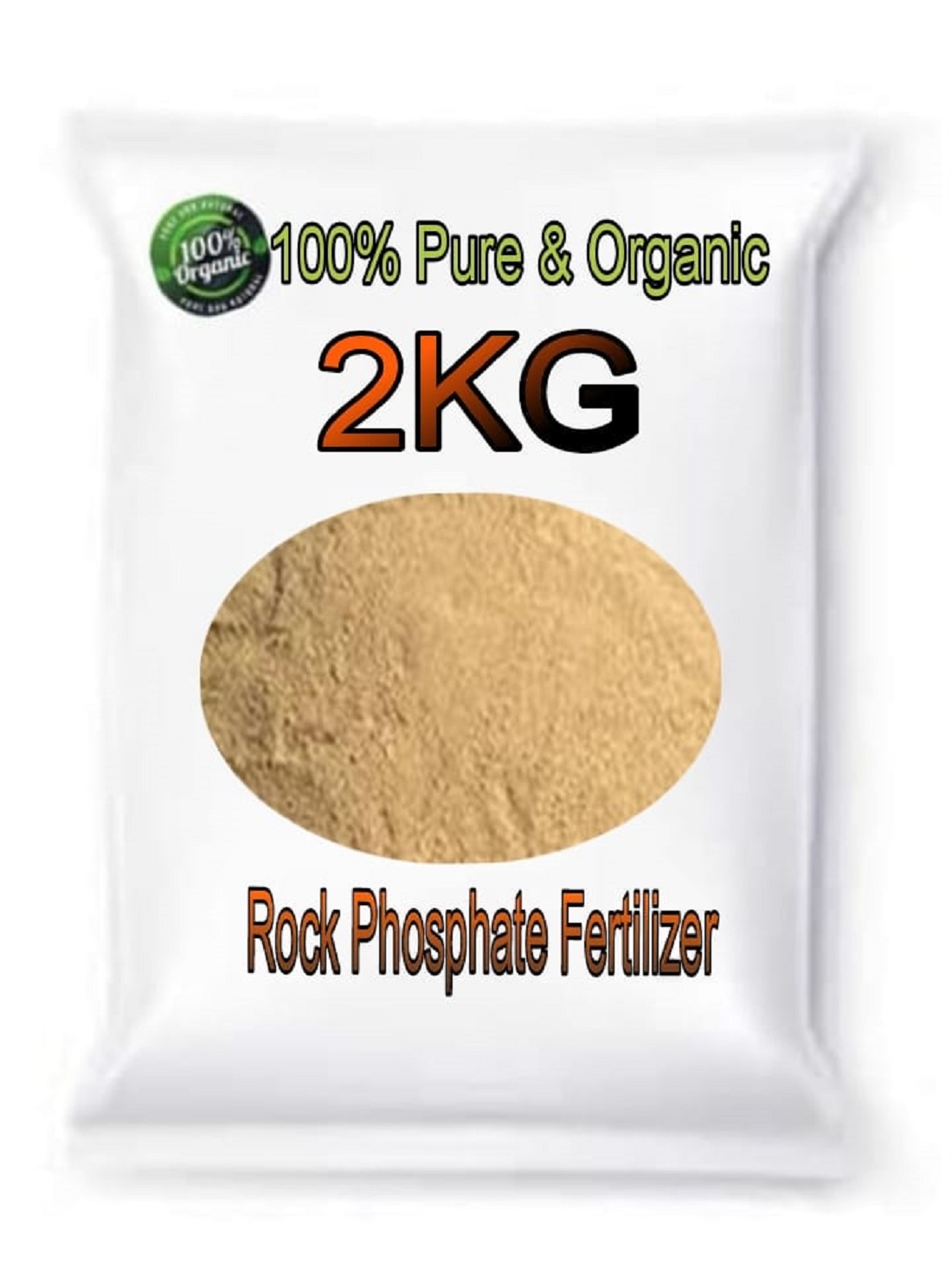 6054 Organic Rock Phosphate Essential Fertilizer All Purpose Powder for Fruiting and Flowering Plants (2kg)