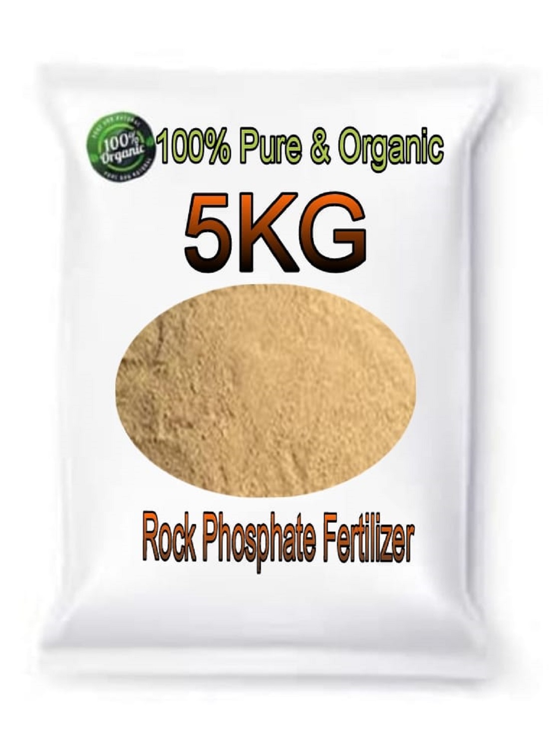 6055 Organic Rock Phosphate Essential Fertilizer All Purpose Powder for Fruiting and Flowering Plants (5kg)