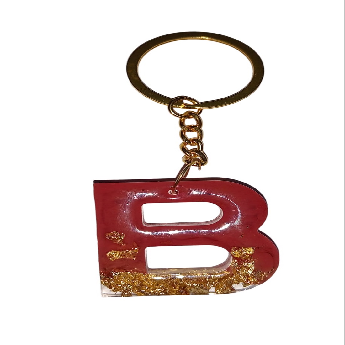 Resin Alphabet '' A TO Z ''Letter Keychain Key Ring for Man Women Grils Purse Handbags