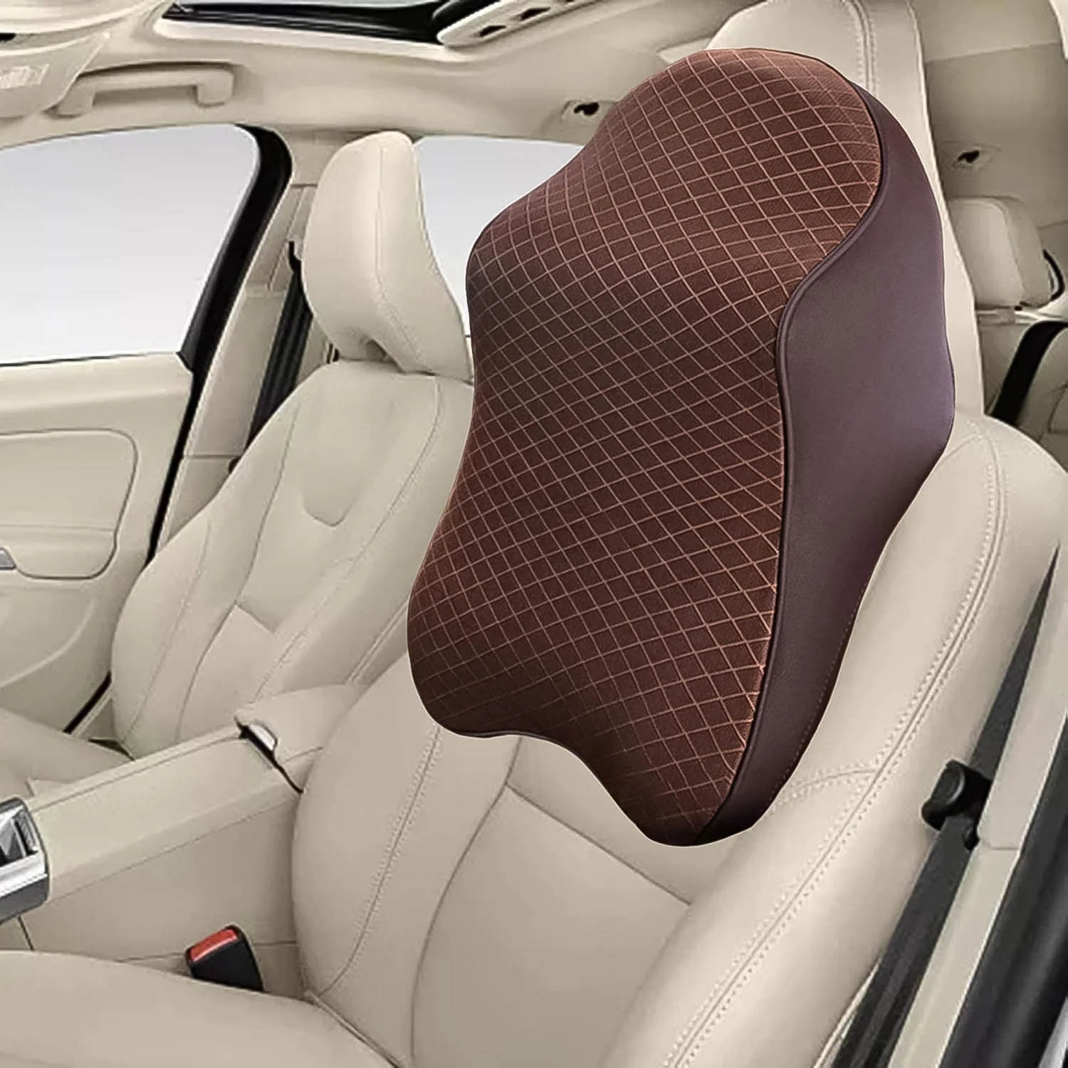 Say Goodbye to Neck Pain: Memory Foam Car Neck Pillow for Drivers