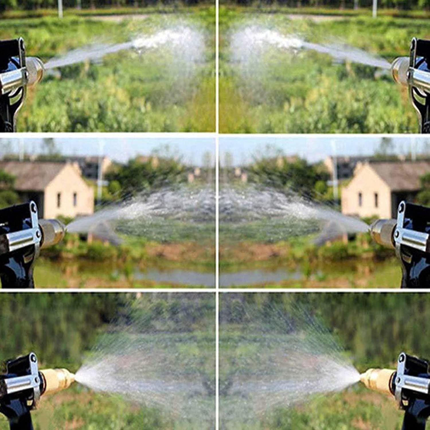 SDF High Pressure Water Spray Gun Car Wash Floor Cleaning,Metal Trigger Brass Nozzle Water Spray Gun for home 