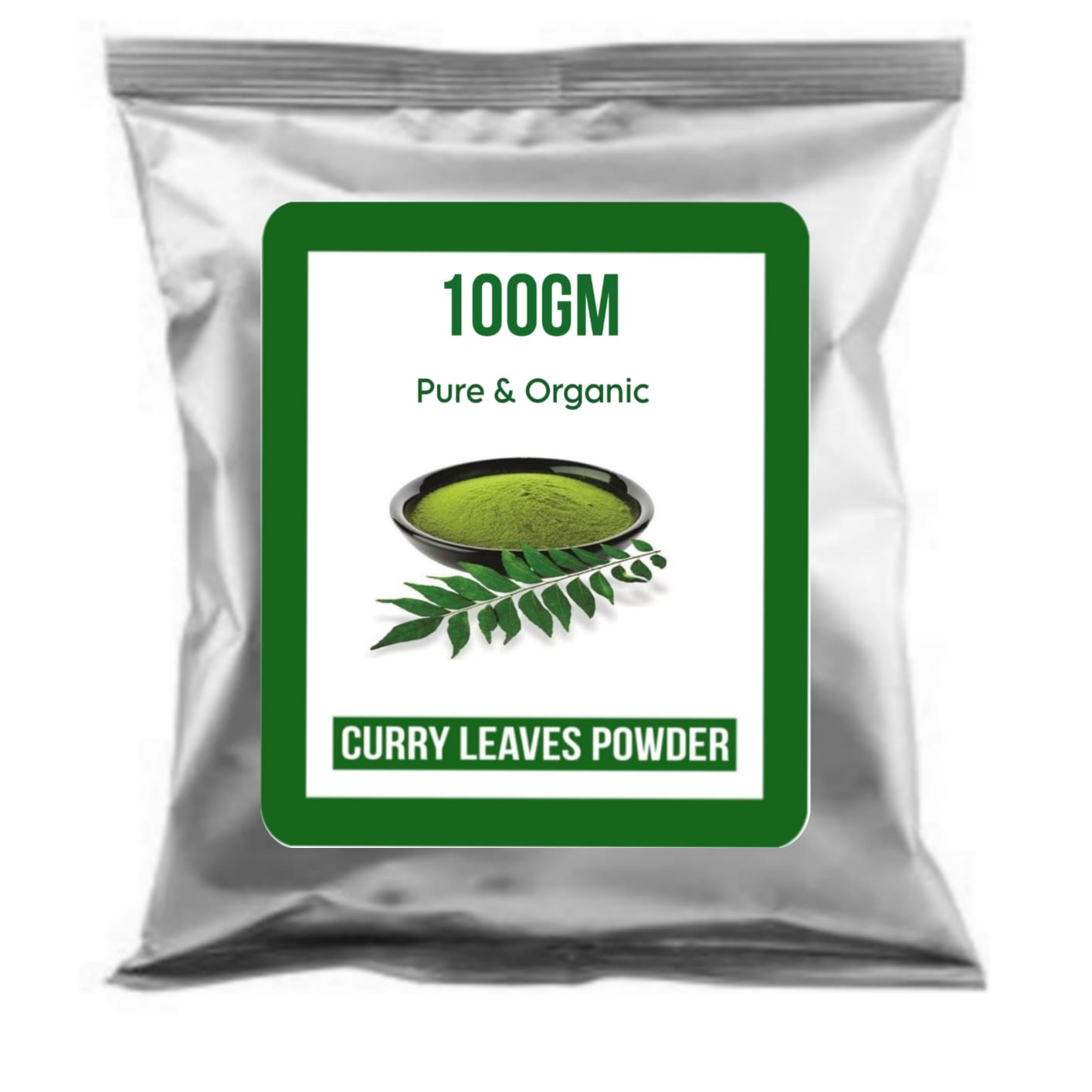 SDF INDIA 100% Pure & Organic Curry Leaves Powder Curry Leaves to Grow Long, Strong and Shiny Hair(100gm)