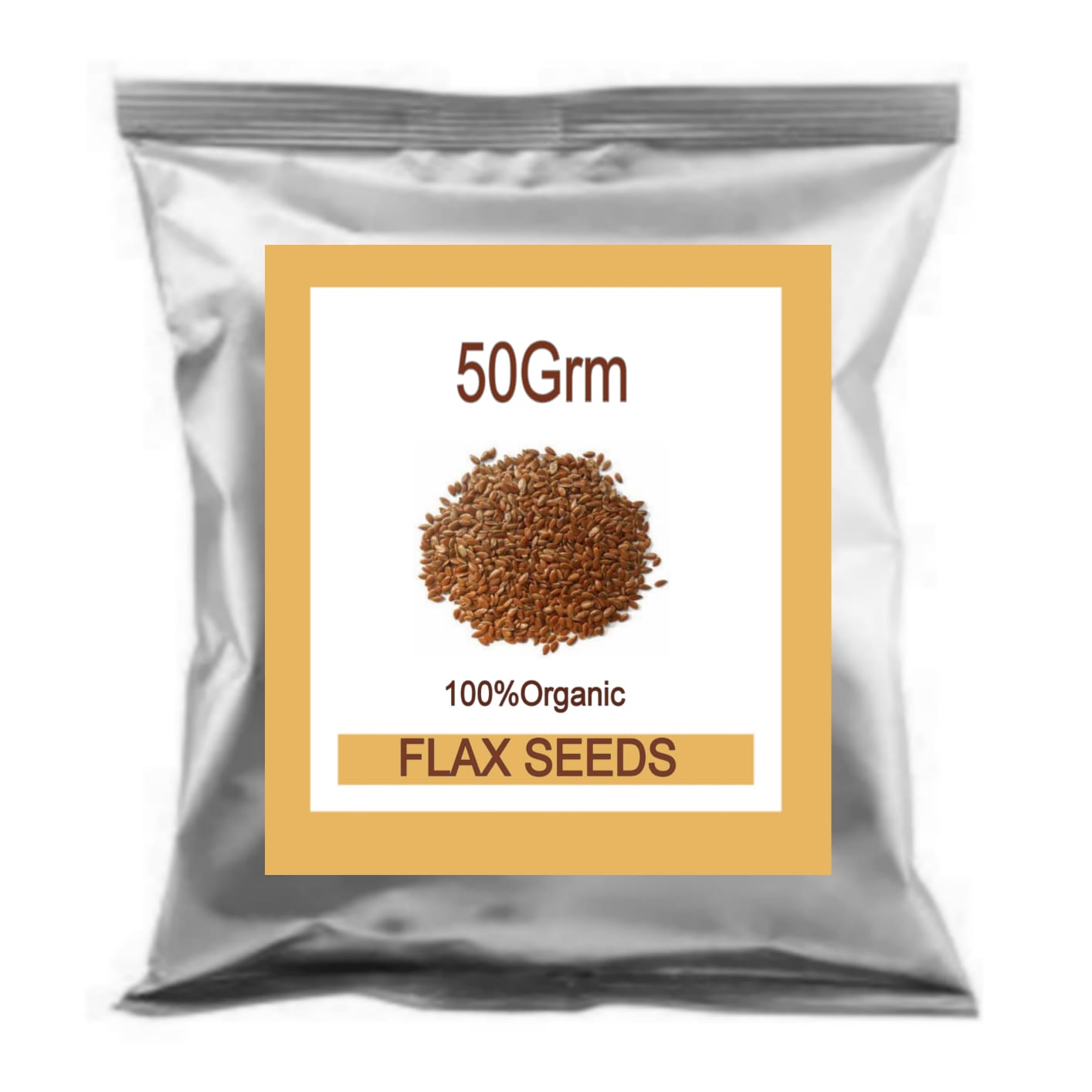 SDF INDIA Flax Seeds 50Grm - Raw Unroasted Flaxseed Alsi Seeds for Eating Weight Loss Hair Growth, Diet Snack food