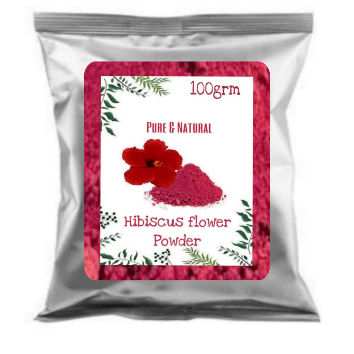 SDF INDIA Hibicuss Flower Powder | Hibiscus rosa-sinensis For Hair Care & Face Pack (100Gm)