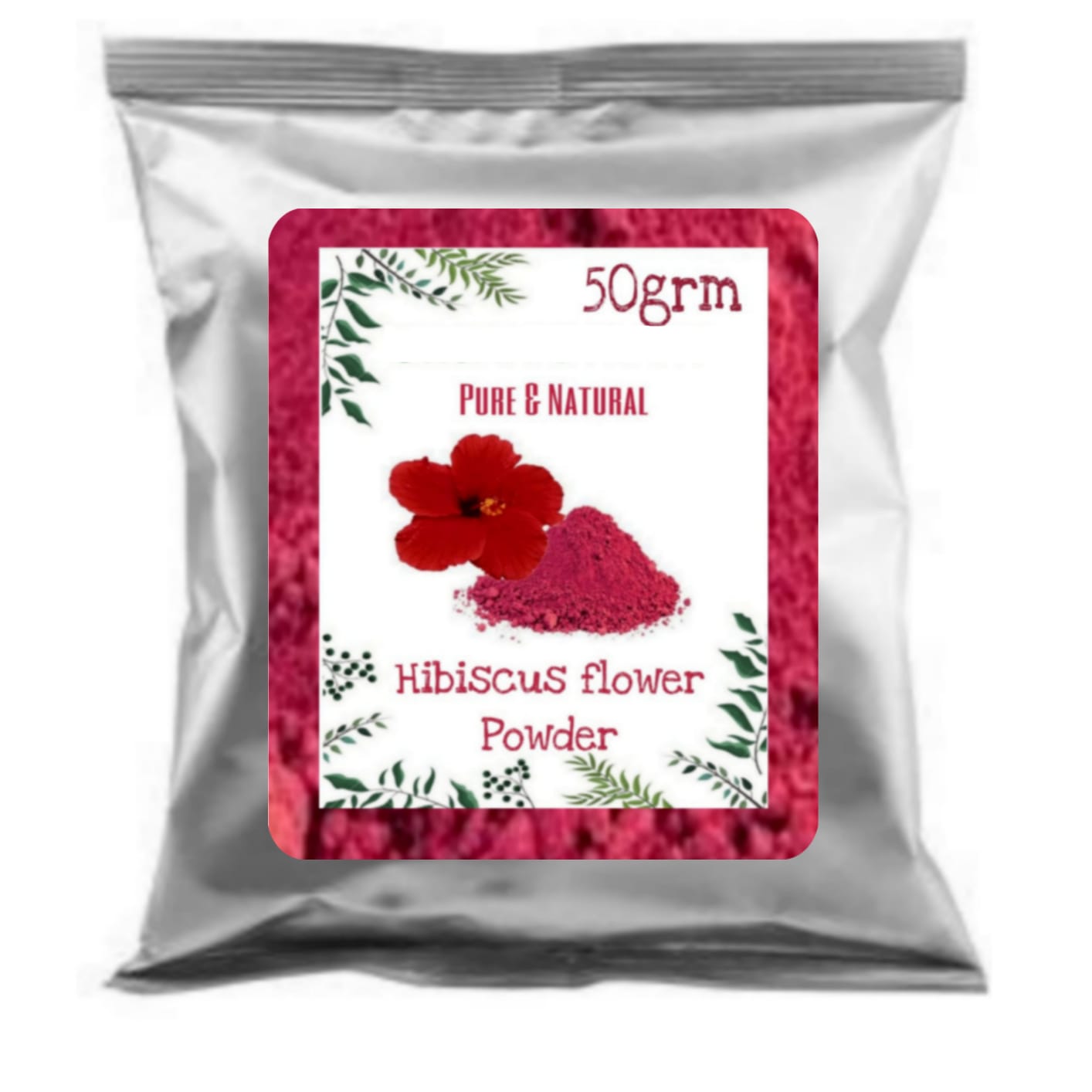 SDF INDIA Hibicuss Flower Powder | Hibiscus rosa-sinensis For Hair Care & Face Pack (50Gm)