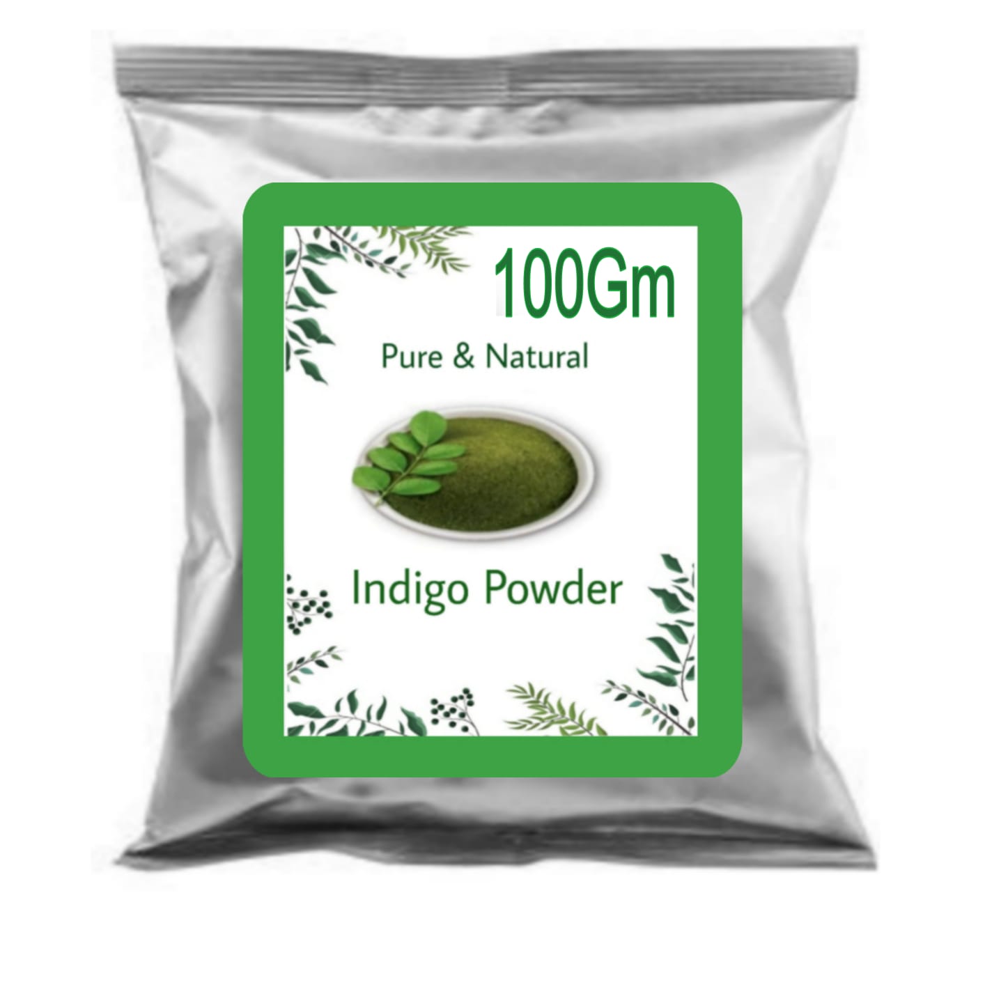 SDF INDIA Indigo Powder (Indigofera Tinctoria) Organic For Hair Pure Neel Powder For Natural Hair Colorant Black/Brown Hair & Beard Dye/Color (100Grm)