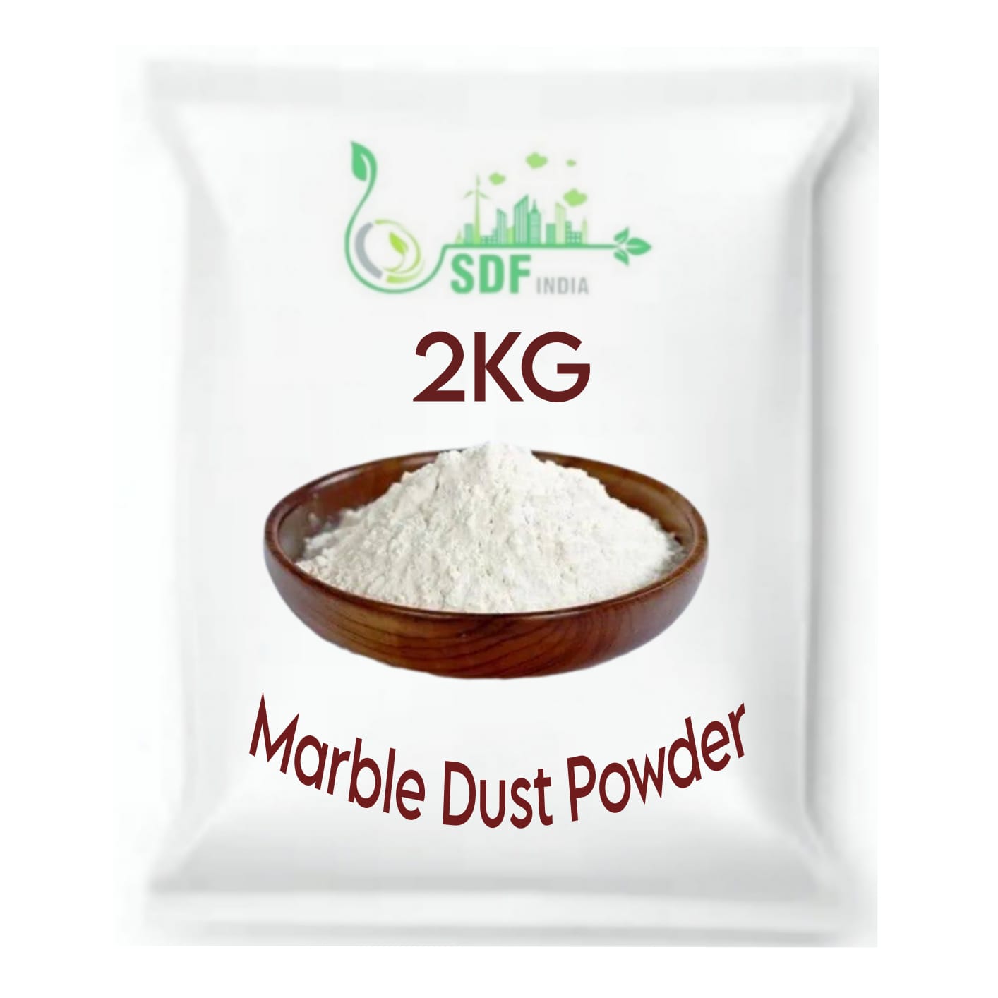 SDF INDIA Marble dust, White Marble Powder for Mural Art, Relief Painting, Raised Art, Persian Art, DIY, Gift for Artists, Students, Children & for All Arts (2KG)