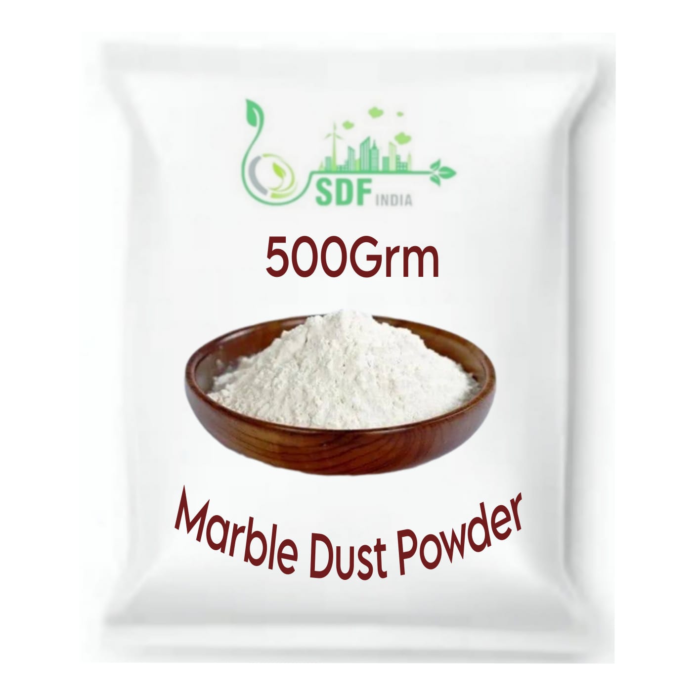 SDF INDIA Marble dust, White Marble Powder for Mural Art, Relief Painting, Raised Art, Persian Art, DIY, Gift for Artists, Students, Children & for All Arts (500Grm)