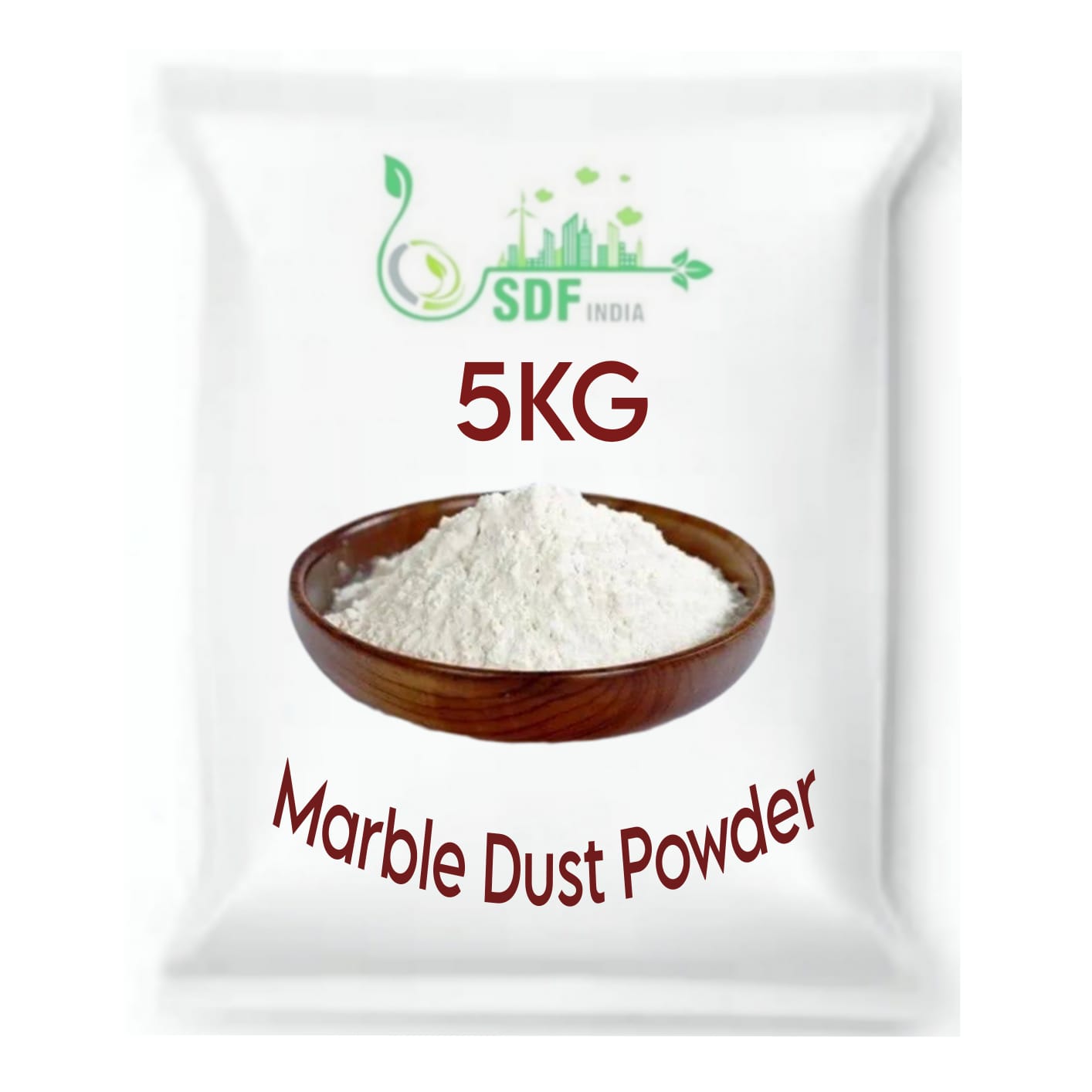 SDF INDIA Marble dust, White Marble Powder for Mural Art, Relief Painting, Raised Art, Persian Art, DIY, Gift for Artists, Students, Children & for All Arts (5KG)
