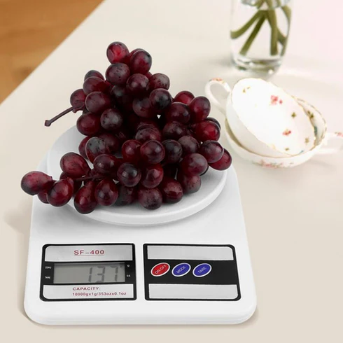 SDF INDIA Multipurpose Portable Electronic Digital Weighing Scale Weight Machine (10 Kg - with Back Light)