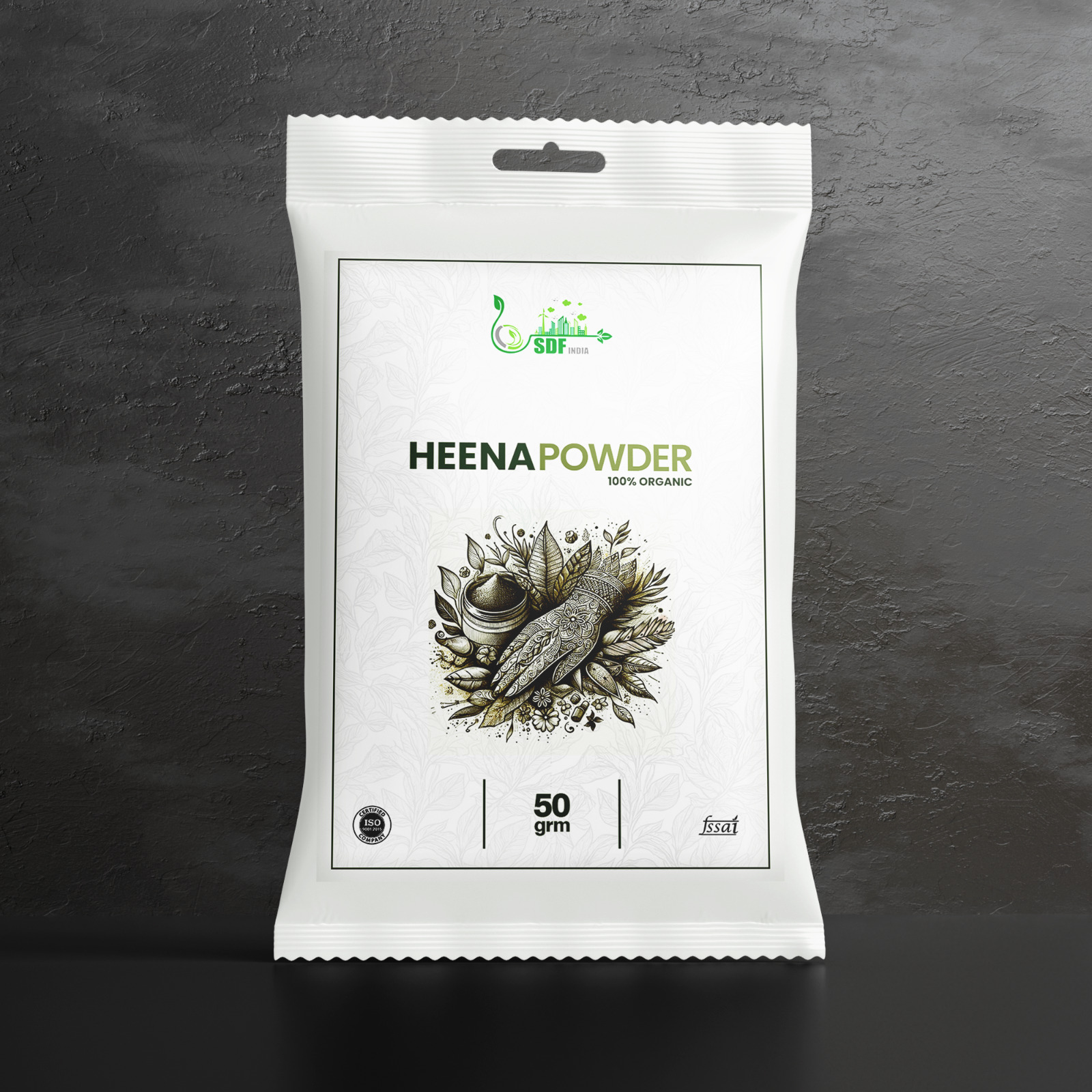 SDF INDIA Natural Henna Powder For Hair Colour And Growth (50Gm)