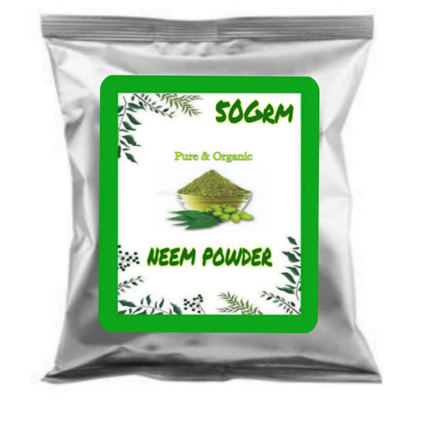 SDF INDIA Neem Powder for Skin & Hair ,Health - Helps Reduce Acne and Stimulates Hair Growth - 100% Pure & organic(50Gm)