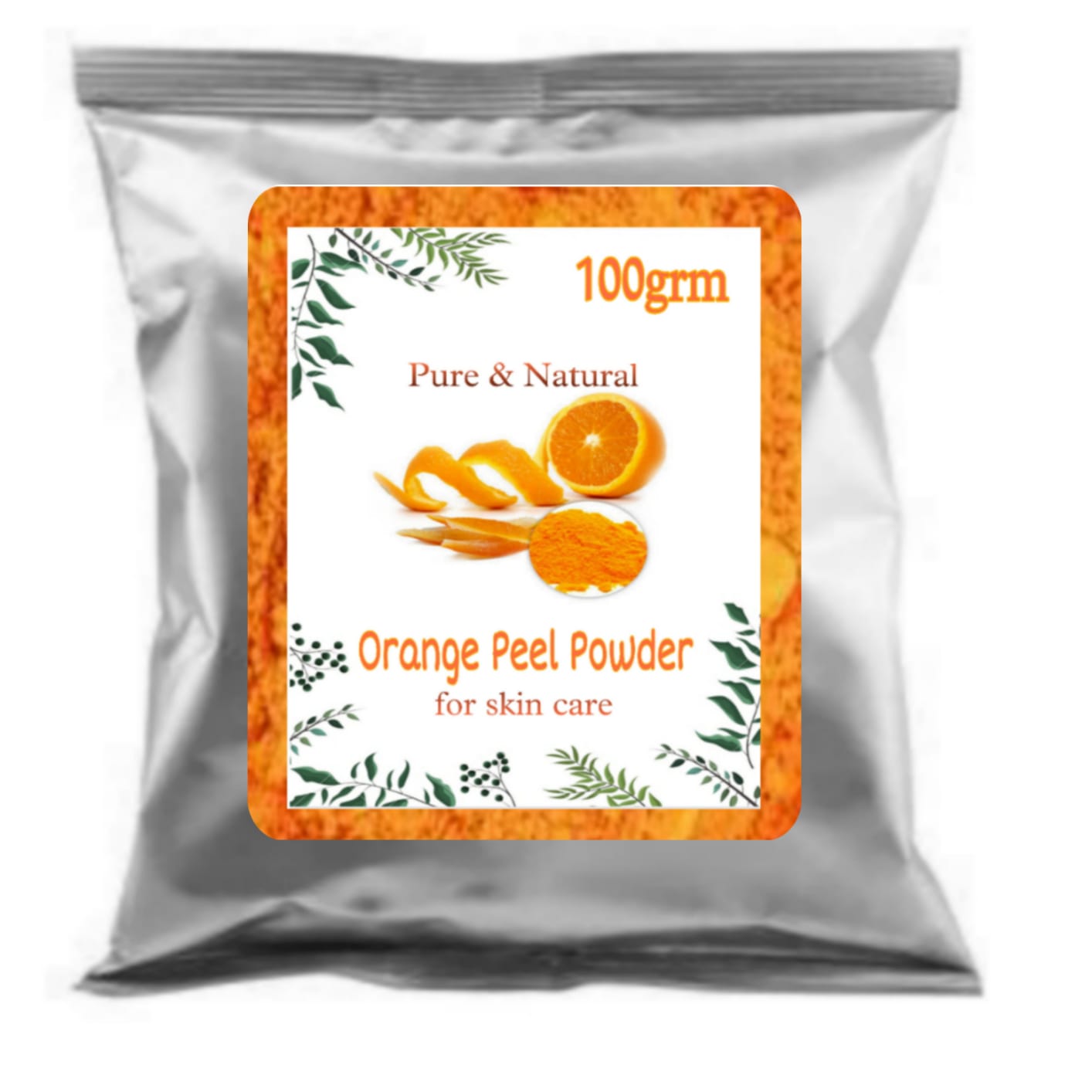 SDF INDIA Orange Peel Powder | Citrus aurantium - for Oil Control and Best for Skin (100Gm)
