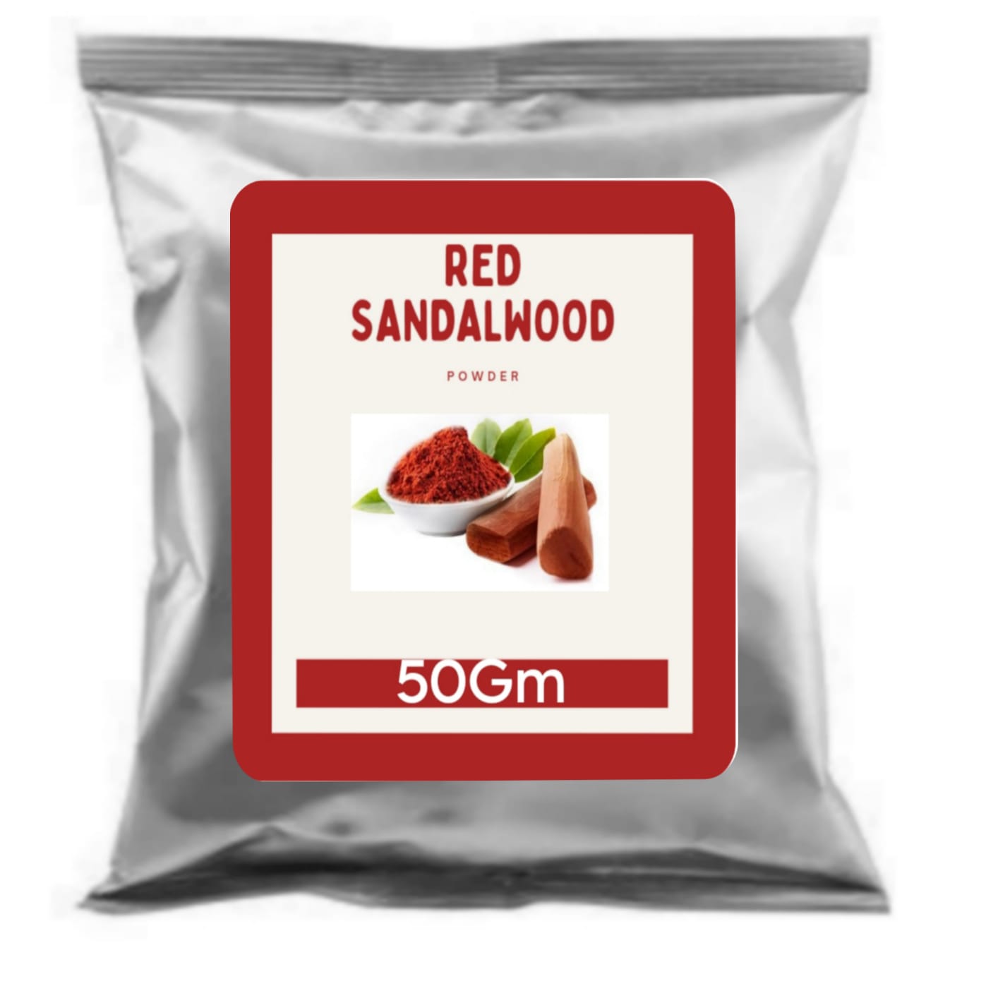 SDF INDIA Pure & Natural Red Sandal Wood Powder For Removal of Sun Tan and Dullness, Gives Natural Soft, Reducing Blemishes and Treating Acne, Pinkish, Glowing & Shiny Skin & Face Care (50Gm)