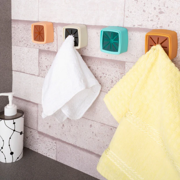 SDFINDIA  4 Pc Towel Holder mostly used in all kinds of bathroom purposes for hanging and placing towels for easy take-in and take-out purposes. 