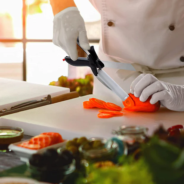 SDFINDIA Clever Cutter 2 in 1 Food Chopper Slicer Dicer Vegetable Fruit Cutter 