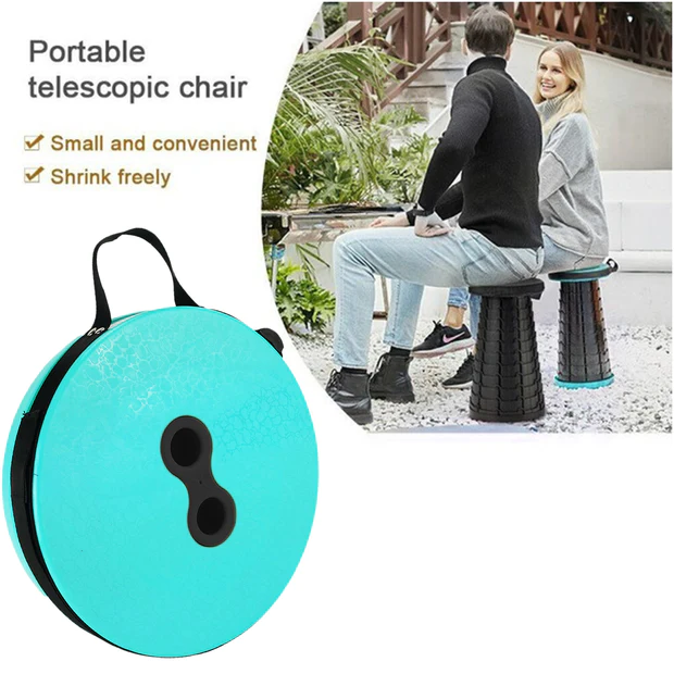  SDFINDIA Foldable Height Adjusting Stool Space Saving Telescopic Stool