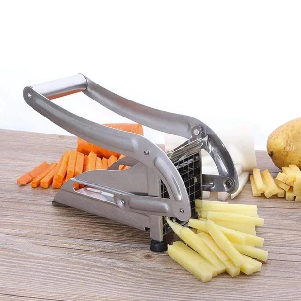SDFINDIA STAINLESS STEEL FRENCH FRIES POTATO CHIPS STRIP CUTTER MACHINE WITH BLADE 