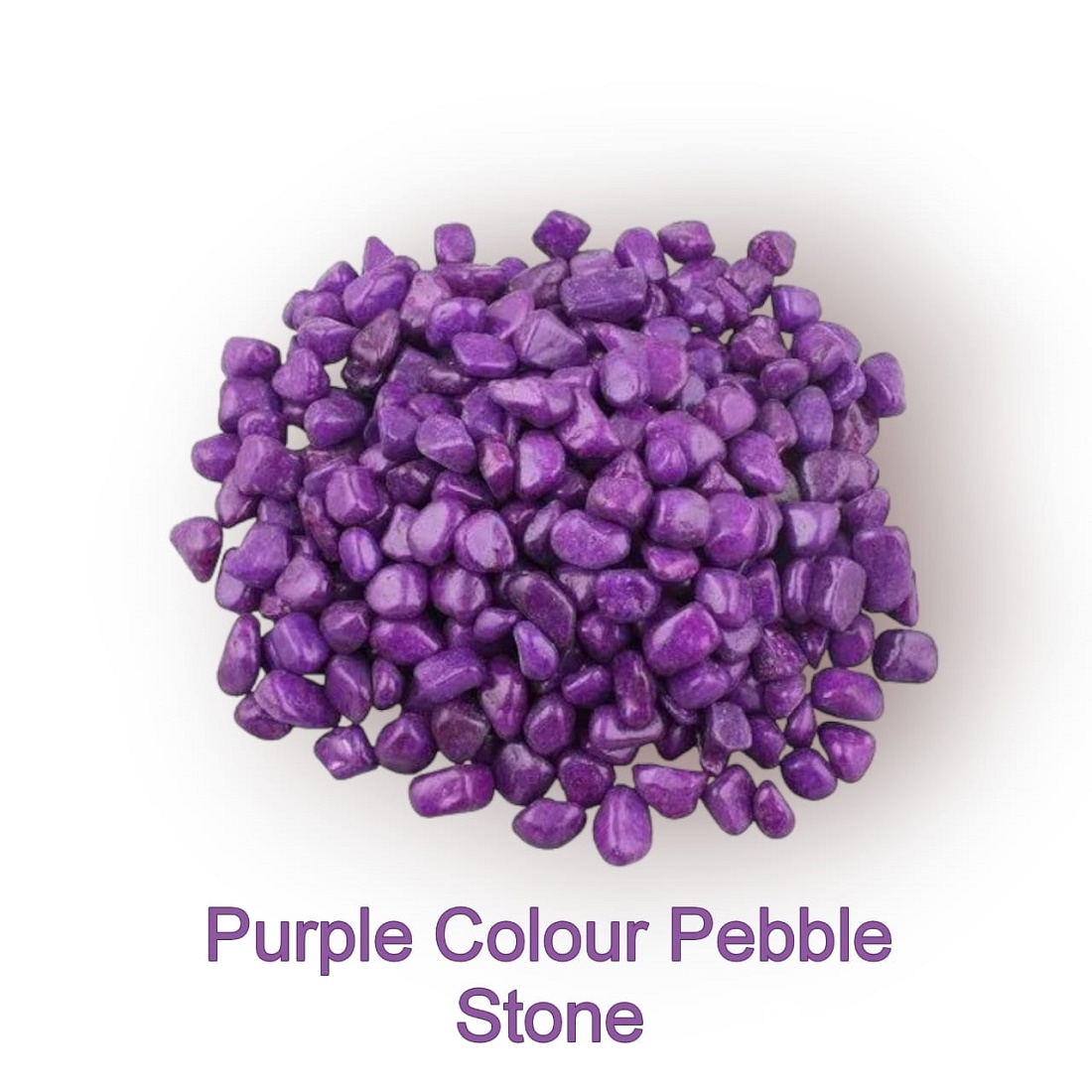 Stone Marble Pebbles for Home Garden Aquarium Outdoor Decoration (2 KG, Purple)