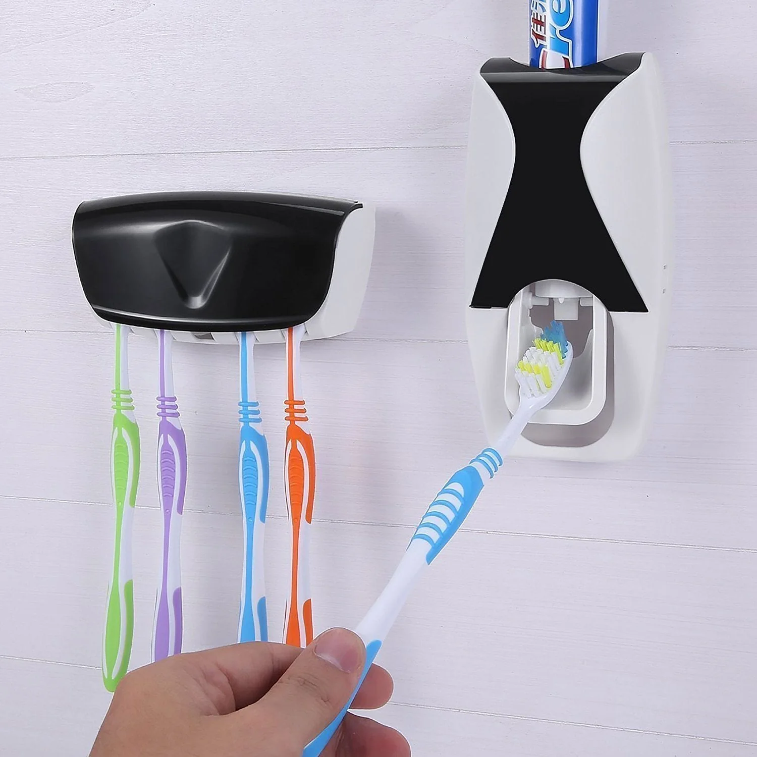 TOOTHPASTE DISPENSER & TOOTH BRUSH WITH TOOTHBRUSH
