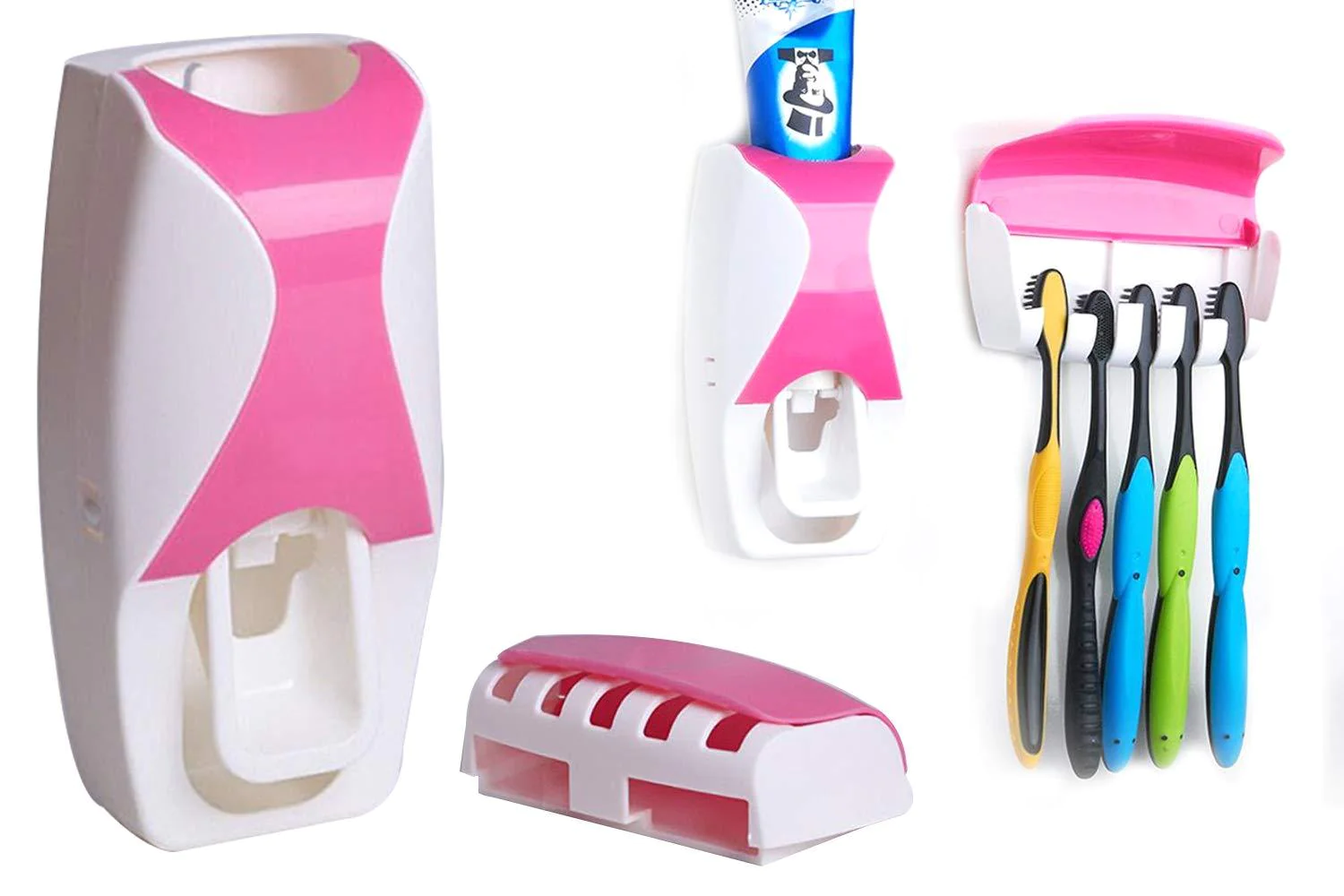 TOOTHPASTE DISPENSER & TOOTH BRUSH WITH TOOTHBRUSH