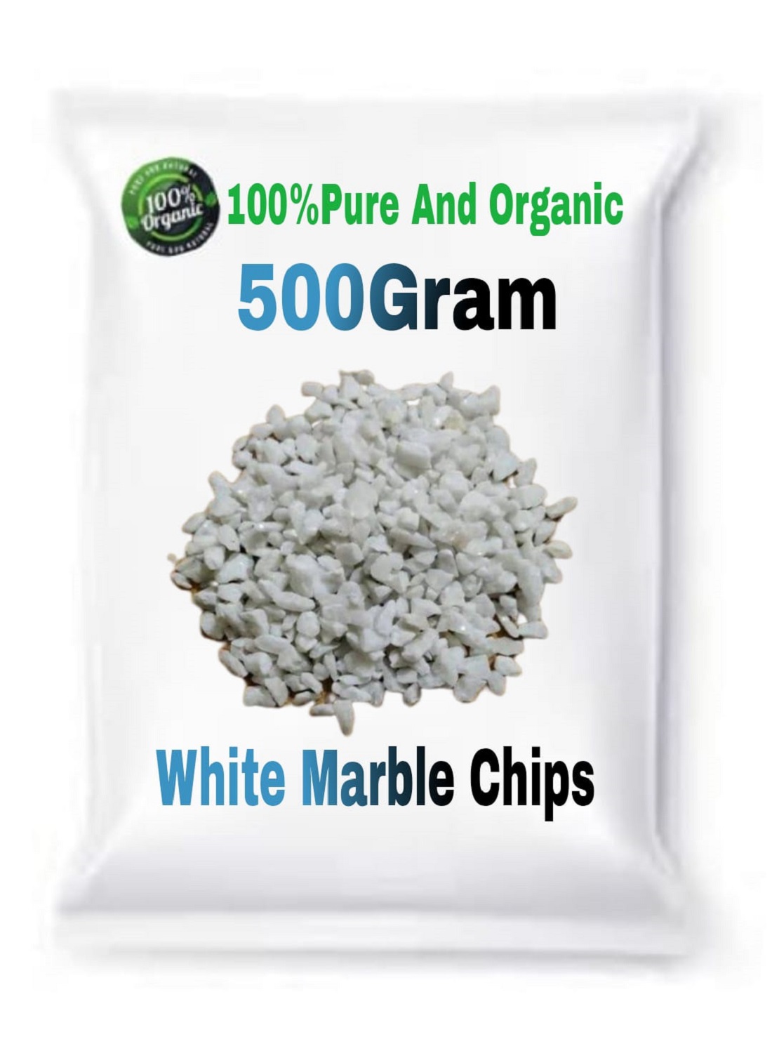 WHITE MARBLE CHIPS 500GRM